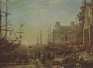 Claude Lorrain, 1683. French seaport at the height of mercantilism.
