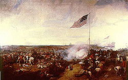 Battle of New Orleans. Painting by Eugene Louis Lami, 1839