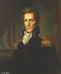 Andrew Jackson as commissioner of the United States in 1821. Portrait by Claribel Jett, ca. 1960.