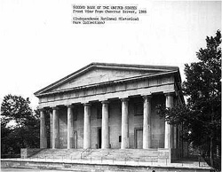 North façade of the Second Bank of the United States