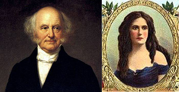 Martin Van Buren and Peggy Eaton side-by-side