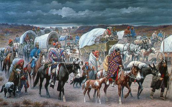 The Trail of Tears. Painted by Robert Lindneux in 1942. The Granger Collection, New York