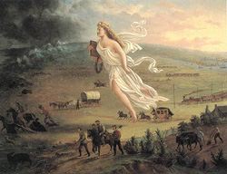 Manifest Destiny. Painting by John Gast, 1872