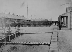 The 26th U.S. Colored Volunteer Infantry on parade, Camp William Penn, Pennsylvania, 1865