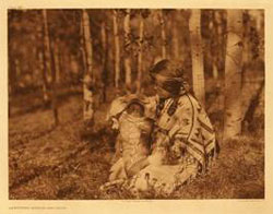 Assiniboin mother and child, c. 1926