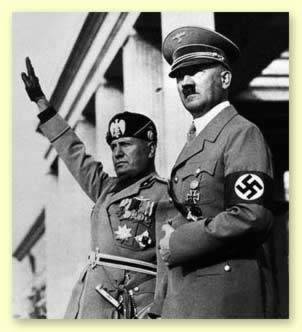 Hitler and Mussolini 