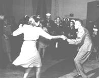 Dancing at the USO during WW II