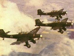 German dive bombers like the ones used to invade Poland.