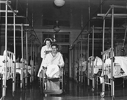 Nurse in an Army hospital