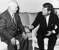 Kennedy and Khrushchev 