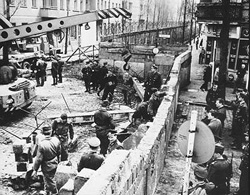Construction of the Berlin Wall 
